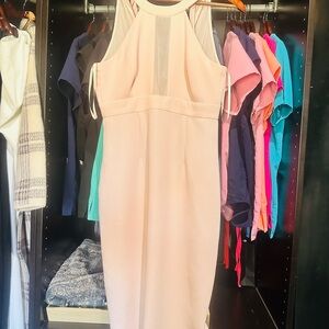 BCBGeneration Blush Backless Dress